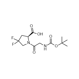 (S)-1-((tert-butoxycarbonyl)glycyl)-4,4-difluoropyrrolidine-2-carboxylic acid picture