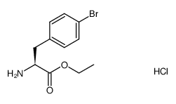 L-4-溴苯丙氨酸乙酯盐酸盐结构式