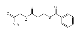 S-(3-((2-amino-2-oxoethyl)amino)-3-oxopropyl) benzothioate结构式