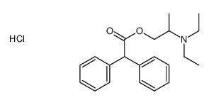 ACETIC ACID, DIPHENYL-, 2-(DIETHYLAMINO)PROPYL ESTER, HYDROCHLORIDE picture