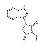 1-ethyl-3-indol-3-yl-pyrrolidine-2,5-dione结构式