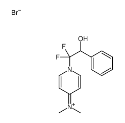 1-(1,1-DIFLUORO-2-HYDROXY-2-PHENYL-ETHYL)-4-DIMETHYLAMINO-PYRIDINIUM BROMIDE结构式