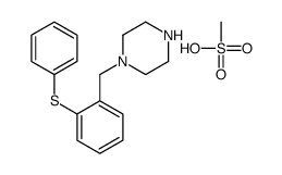 methanesulfonic acid,1-[(2-phenylsulfanylphenyl)methyl]piperazine结构式