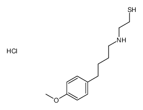 Ethanethiol, 2-(4-(p-methoxyphenyl)butyl)amino-, hydrochloride结构式