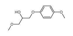 1-methoxy-3-(4-methoxyphenoxy)propan-2-ol结构式