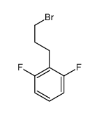 2-(3-bromopropyl)-1,3-difluorobenzene结构式