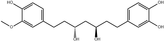 (3R,5R)-1-(4-Hydroxy-3-methoxyphenyl)
-7-(3,4-dihydroxyphenyl)heptane-3,5-diol结构式