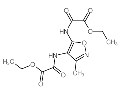 Acetic acid,2,2'-[(3-methyl-4,5-isoxazolediyl)diimino]bis[2-oxo-, diethyl ester (9CI) structure