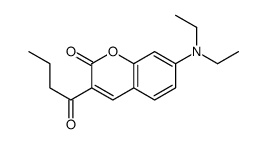 3-butanoyl-7-(diethylamino)chromen-2-one Structure