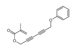 6-phenoxyhexa-2,4-diynyl 2-methylprop-2-enoate Structure