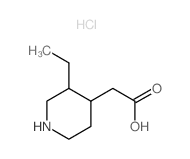 2-(3-ethyl-4-piperidyl)acetic acid structure