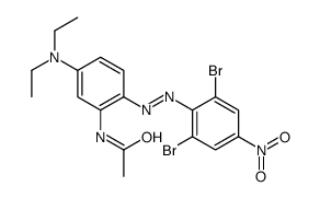 N-[2-[(2,6-dibromo-4-nitrophenyl)azo]-5-(diethylamino)phenyl]acetamide Structure