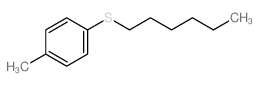 1-hexylsulfanyl-4-methylbenzene structure