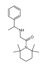 1-[N-(α-Methylbenzyl)glycyl]-2,2,6,6-tetramethylpiperidine Structure