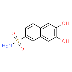 6,7-dihydroxynaphthalene-2-sulphonamide结构式