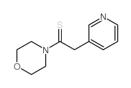 Morpholine, 4- (3-pyridylthioacetyl)- structure