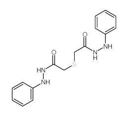 2-(anilinocarbamoylmethylsulfanyl)-N-phenyl-acetohydrazide结构式