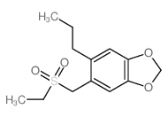 1,3-Benzodioxole,5-[(ethylsulfonyl)methyl]-6-propyl- Structure