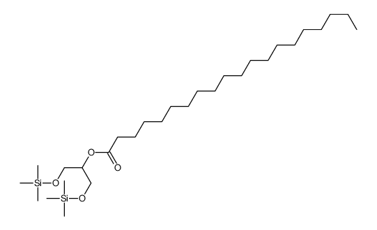 Icosanoic acid 2-trimethylsilyloxy-1-[(trimethylsilyloxy)methyl]ethyl ester Structure