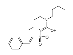 1,1-dibutyl-3-(2-phenylethenylsulfonyl)urea结构式