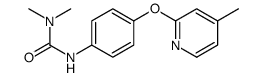 1,1-dimethyl-3-[4-(4-methylpyridin-2-yl)oxyphenyl]urea Structure