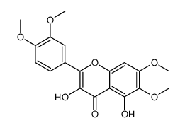 2-(3,4-dimethoxyphenyl)-3,5-dihydroxy-6,7-dimethoxychromen-4-one Structure