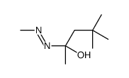 4,4-dimethyl-2-(methyldiazenyl)pentan-2-ol结构式