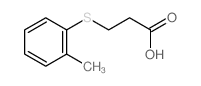 3-(2-methylphenyl)sulfanylpropanoic acid structure