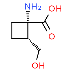 Cyclobutanecarboxylic acid, 1-amino-2-(hydroxymethyl)-, (1S,2R)- (9CI)结构式