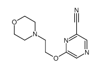 6-(2-morpholin-4-ylethoxy)pyrazine-2-carbonitrile Structure