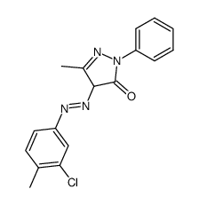 4-(3'-Chloro-4'-methylphenylazo)-3-methyl-1-phenylpyrazolin-5-on Structure