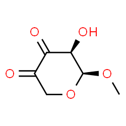 2H-Pyran-3,4-dione, dihydro-5-hydroxy-6-methoxy-, (5S,6S)- (9CI) structure