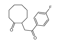 2-[2-(4-fluorophenyl)-2-oxoethyl]cyclooctan-1-one结构式