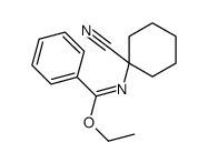 ethyl N-(1-cyanocyclohexyl)benzenecarboximidate Structure