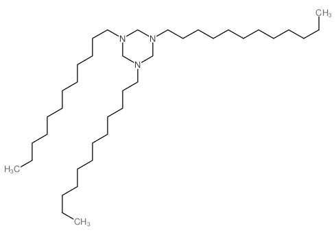 1,3,5-tridodecyl-1,3,5-triazinane结构式