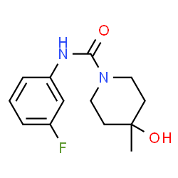 1-Piperidinecarboxamide,N-(3-fluorophenyl)-4-hydroxy-4-methyl-(9CI) structure