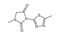 1-methyl-3-(5-methyl-1,3,4-thiadiazol-2-yl)imidazolidine-2,4-dione Structure