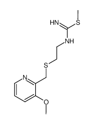 N-[2-((3-methoxy-2-pyridyl)methylthio)ethyl]-S-methylisothiourea结构式