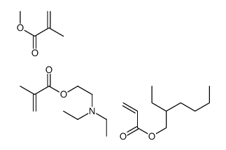 2-(diethylamino)ethyl 2-methylprop-2-enoate,2-ethylhexyl prop-2-enoate,methyl 2-methylprop-2-enoate Structure