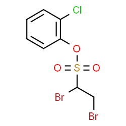 Ethanesulfonic acid, 1,2-dibromo-, o-chlorophenyl ester structure