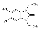 5,6-二氨基-1,3-二乙基-1,3-二氢-2H-苯并咪唑-2-酮结构式