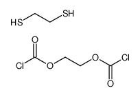 2-carbonochloridoyloxyethyl carbonochloridate,ethane-1,2-dithiol Structure