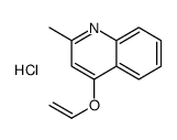 Quinoline, 2-methyl-4-(vinyloxy)-, hydrochloride结构式