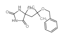 5-methyl-5-(2-methyl-2-phenylmethoxy-propyl)imidazolidine-2,4-dione结构式