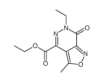 ethyl 6-ethyl-3-methyl-7-oxo-6,7-dihydroisoxazolo[3,4-d]pyridazine-4-carboxylate Structure