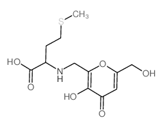 2-[[3-hydroxy-6-(hydroxymethyl)-4-oxopyran-2-yl]methylamino]-4-methylsulfanylbutanoic acid结构式