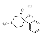 3-Piperidinone,1,4-dimethyl-4-phenyl-, hydrochloride (1:1) picture