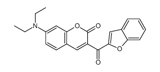 3-(1-benzofuran-2-carbonyl)-7-(diethylamino)chromen-2-one Structure