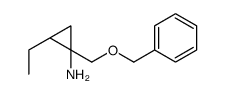 Cyclopropanamine, 2-ethyl-1-[(phenylmethoxy)methyl]-, (1R,2R)-rel- (9CI) Structure