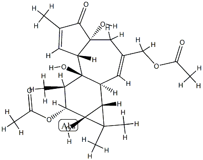 Phorbol 12,20-diacetate Structure